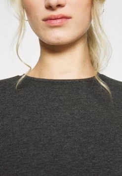 Opus Femme SMILLA T Shirt à Manches Longues Slate Grey Melange -Opus Soldes Magasin 10dc4ad1e9b04760903b3ec3cf91d96c