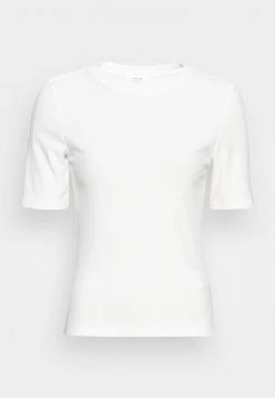 Opus Femme SONNI T Shirt Basique Milk -Opus Soldes Magasin 14f263455c5648789177be116ea397d1
