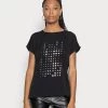Opus SAPONTI PRINT T Shirt Imprimé Black Femme -Opus Soldes Magasin 16471302b51b4752b01af4ed6933614a