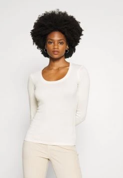 Opus SORANA T Shirt à Manches Longues Soft Cream Femme