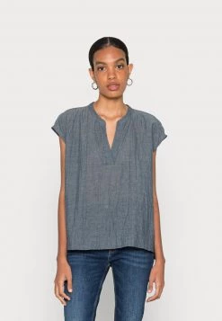 Opus Femme FELBE T Shirt Imprimé Blue Shadow