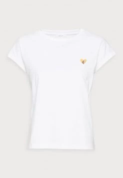 Opus Femme SULAKI T Shirt Basique White -Opus Soldes Magasin 28cd72323b8148fdaedbfd9ec6edc22d