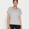 Opus SABLET T Shirt Basique Easy Grey Femme -Opus Soldes Magasin 29862741e4a840f98ca86f382873a81e