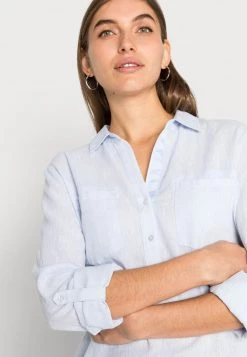 Opus Femme FREDDA MÉLANGE Blouse Zen Blue -Opus Soldes Magasin 2f904a6286b84320af27bd276b5bf1b1