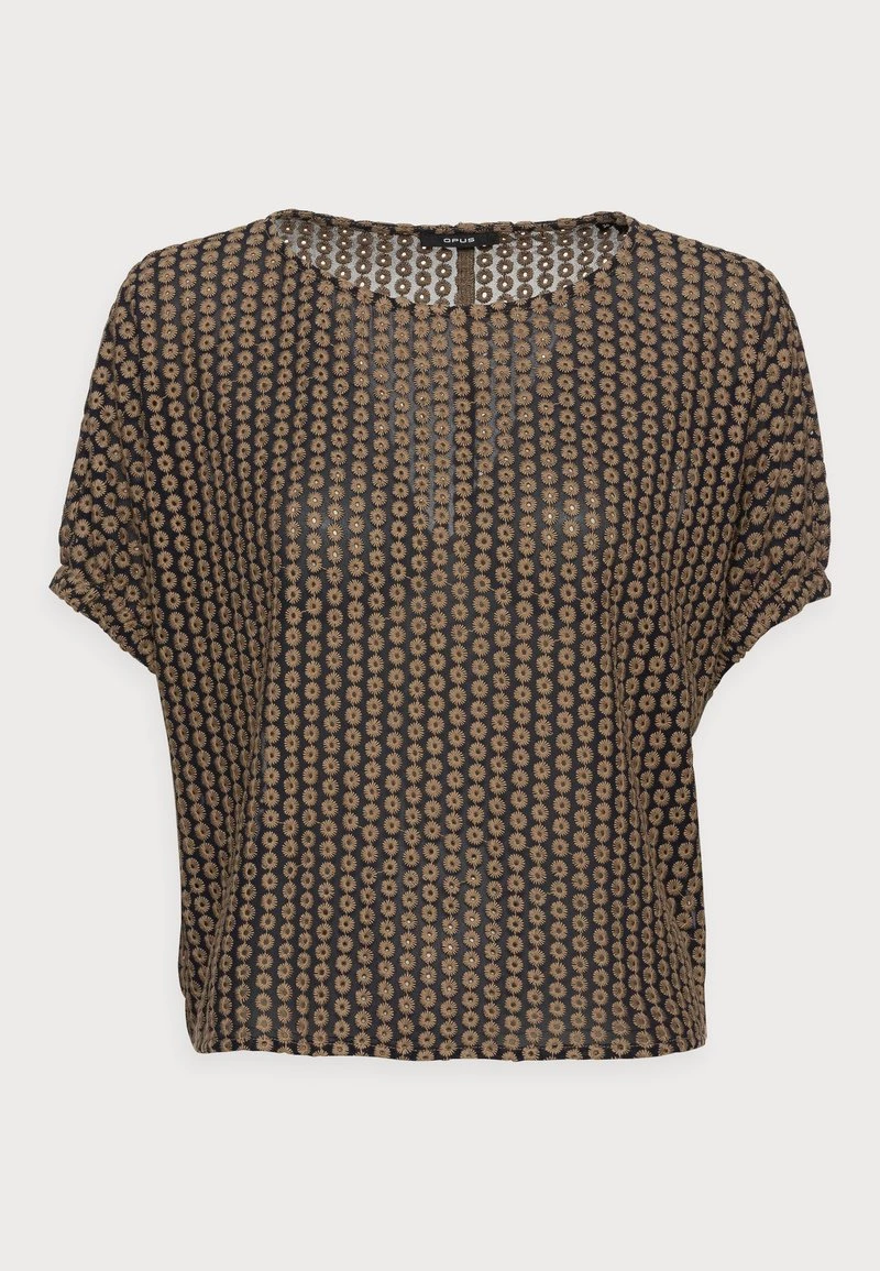 Opus FEMILU LACE T Shirt Imprimé Mystic Blue Femme 6 Opus FEMILU LACE T Shirt Imprimé Mystic Blue Femme – Image 4