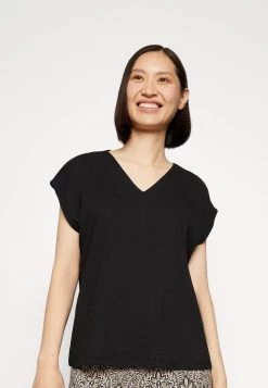 Opus SENKE T Shirt Basique Black Femme -Opus Soldes Magasin 41412bef6e294b93a99d51ecda52ec27