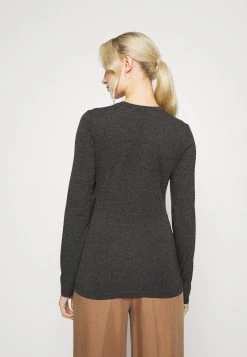 Opus Femme SMILLA T Shirt à Manches Longues Slate Grey Melange -Opus Soldes Magasin 41dbb47eed484156a12c189571dd3061