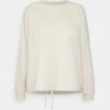Opus Femme GUTSANA Sweatshirt Soft Cream -Opus Soldes Magasin 424c74fc829b46d9b51a01481a1f2206