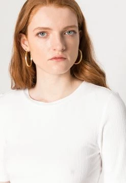 Opus Femme SONNI T Shirt Basique Milk -Opus Soldes Magasin 454cf494b8c2467b900b574f4ae8e0fd