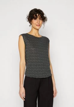 Opus STROLCHI MOSAIC T Shirt Imprimé Dark Sage Femme