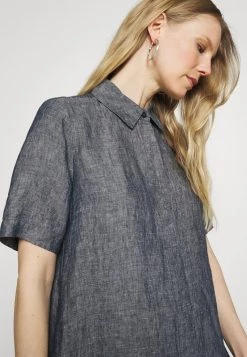 Opus Femme WELIKA Robe Chemise Mystic Blue -Opus Soldes Magasin 4a418a248d6c4e37a3f88cbcb307a490