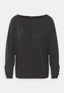 Opus Femme SEBOTA T Shirt à Manches Longues Slate Grey Melange -Opus Soldes Magasin 4a75b45d8093454caffdcbbb61a5873b