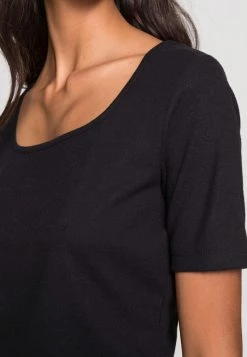 Opus Femme SUNIQ T Shirt Basique Black -Opus Soldes Magasin 5a663a4bb700483b92859f6543a70101