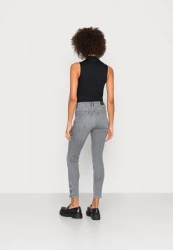 Opus Femme ELMA ZIP Jeans Skinny Light Grey Washed -Opus Soldes Magasin 5e44b1f0ee764d9cbbeab99e7b7ebb27
