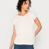 Opus STALES T Shirt Basique Natural Glaze Femme -Opus Soldes Magasin 5e526f910bb84a83ae7d78efd9bb8dc3