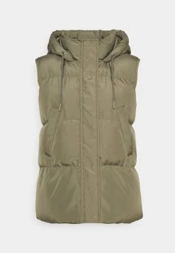 Opus Femme WISELA Veste Sans Manches Soft Moss -Opus Soldes Magasin 5f4a6597244e4569b3276bc573695e07