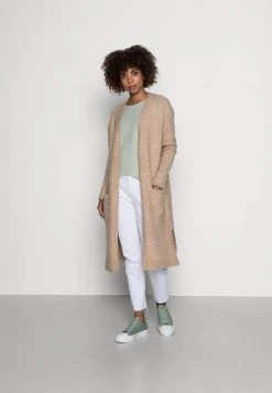 Opus DONVER Gilet Cashmere Cream Melange Femme