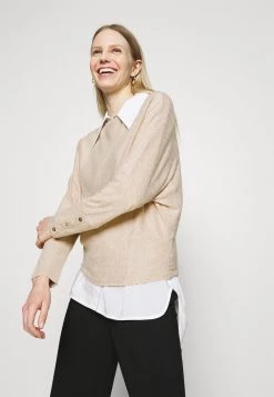 Opus SEVI Pullover Macadamia Femme -Opus Soldes Magasin 7127e710ac09495081ed82ea0eabb28e