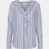 Opus FELMIE Blouse Forever Blue Femme -Opus Soldes Magasin 7169a558ee1e432494b8c9898b04429a