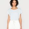 Opus Femme STALES T Shirt Basique Zen Blue 1 Opus Femme STALES T Shirt Basique Zen Blue -Opus Soldes Magasin 71cd4702b75c455dae20b8e60c358fc6