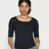 Opus Femme SANIKA T Shirt Basique Simply Blue -Opus Soldes Magasin 744bc8e6e478490e97c044fd9333c9cb