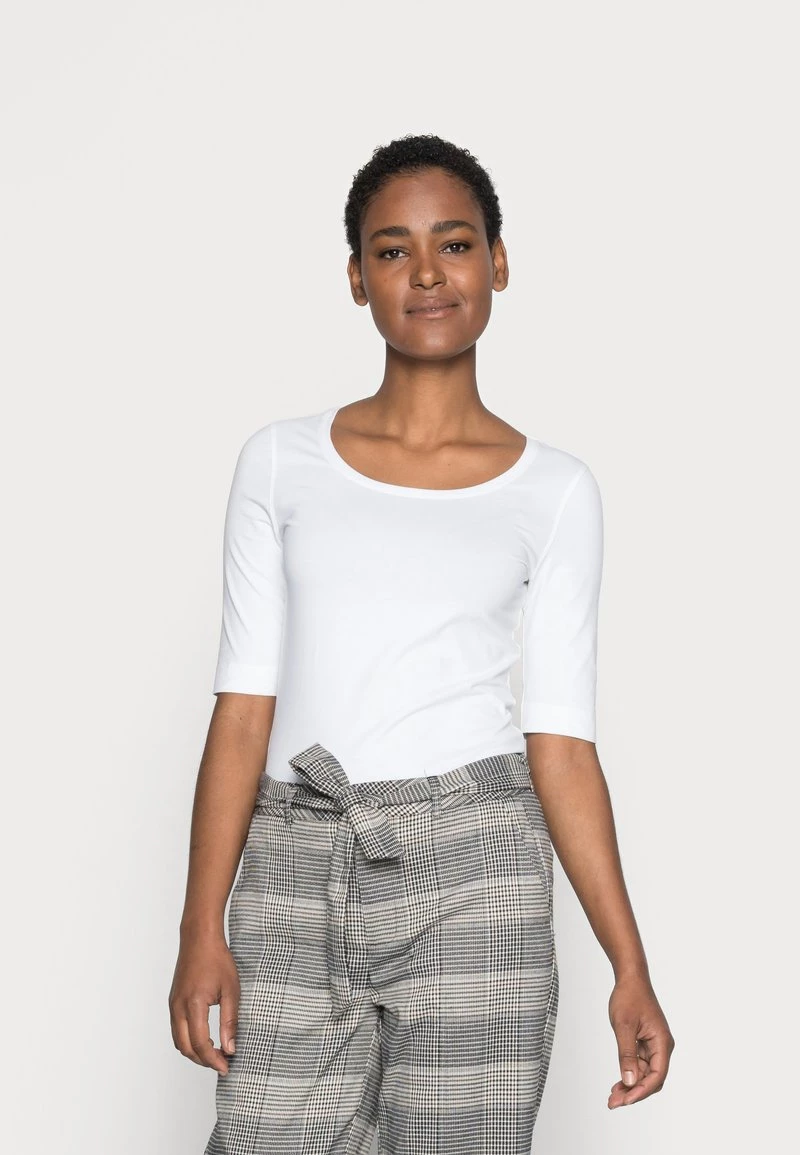 Opus Femme SANIKA T Shirt Basique White 3 Opus Femme SANIKA T Shirt Basique White