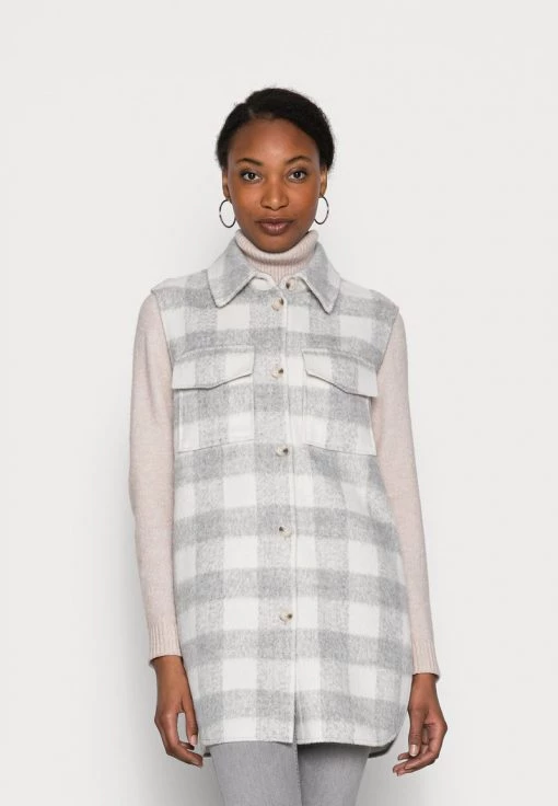 Opus Femme WIPI Veste Sans Manches Hazy Fog Melange -Opus Soldes Magasin 798c05e6bb954d8c9e7764dc21b3c5ee