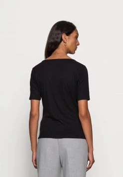 Opus Femme SUNIQ T Shirt Basique Black -Opus Soldes Magasin 7d280f2a893d4e3497ce22245fc67b79