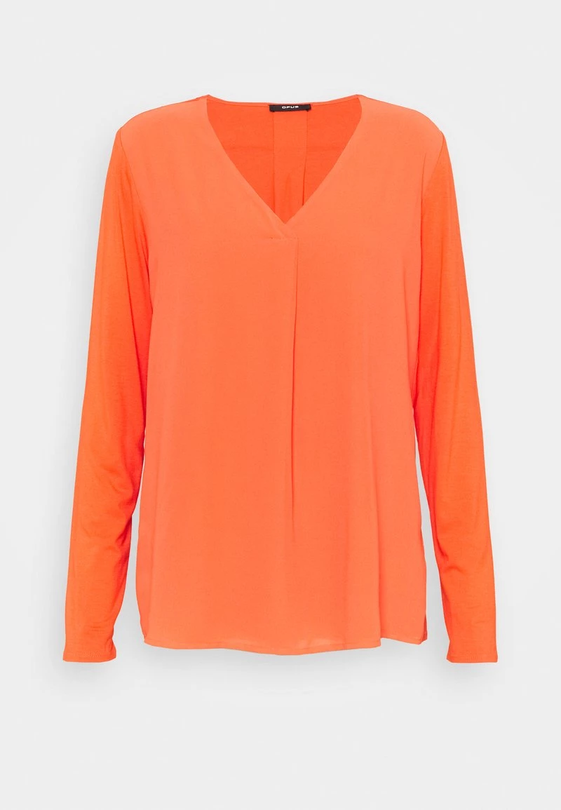 Opus FASINA T Shirt à Manches Longues Fresh Coral Femme 8 Opus FASINA T Shirt à Manches Longues Fresh Coral Femme – Image 6