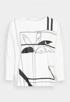 Opus SOCKNY PRINT T Shirt à Manches Longues Milk Femme -Opus Soldes Magasin 8a8f9bf823fd44608cac4d16ad1d2b37