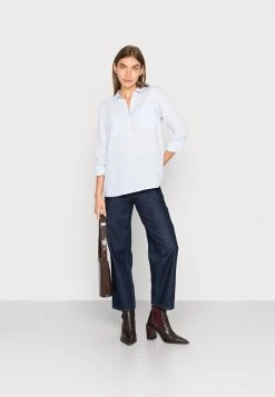 Opus Femme FREDDA MÉLANGE Blouse Zen Blue -Opus Soldes Magasin 8ce6c715536d4cc89fb222d0c719bf6b