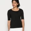 Opus Femme SANIKA T Shirt Basique Black