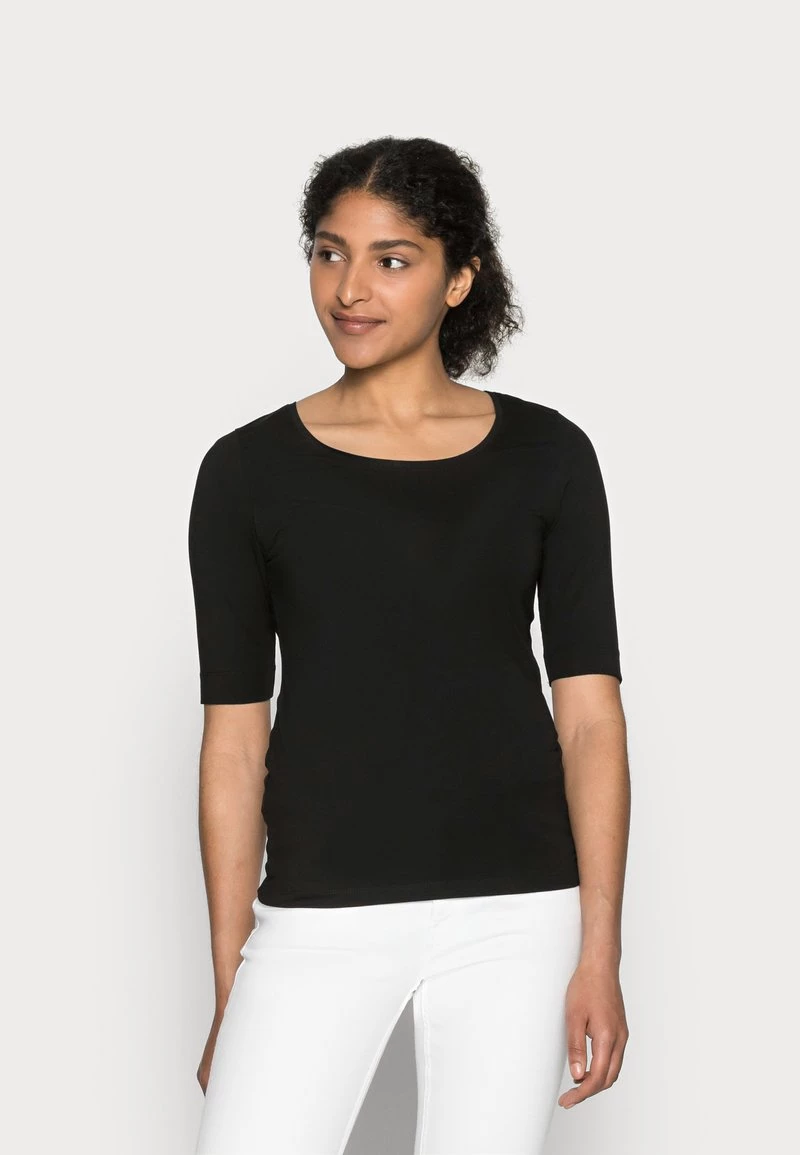 Opus Femme SANIKA T Shirt Basique Black 3 Opus Femme SANIKA T Shirt Basique Black