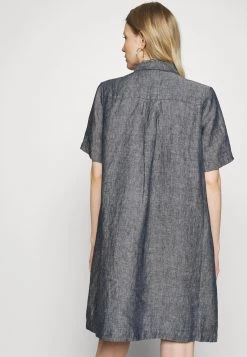 Opus Femme WELIKA Robe Chemise Mystic Blue -Opus Soldes Magasin a97849a4efc64f43abf73b66bcf5ab72