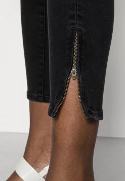 Opus Femme EVITA ZIP Jeans Skinny Soft Washed Black -Opus Soldes Magasin b03673d0ee87426789244d5f31070edd