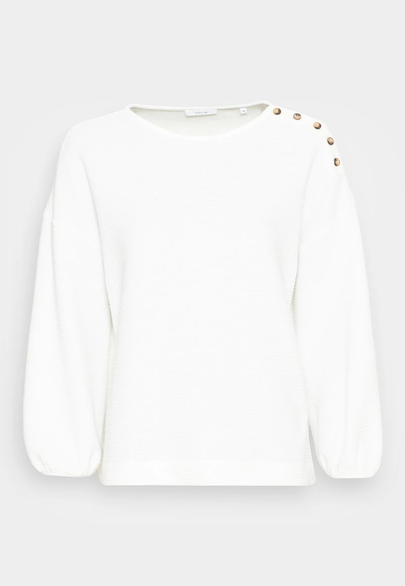 Opus GULIJANA T Shirt à Manches Longues Milk Femme 6 Opus GULIJANA T Shirt à Manches Longues Milk Femme â Image 4