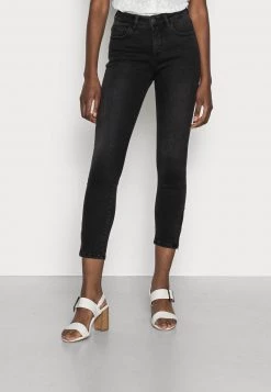 Opus Femme EVITA ZIP Jeans Skinny Soft Washed Black
