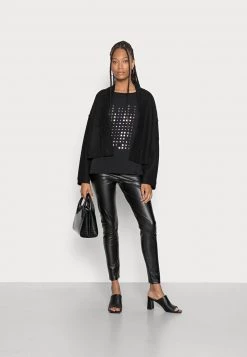 Opus SAPONTI PRINT T Shirt Imprimé Black Femme -Opus Soldes Magasin cce8753fef264812baee1da3ae98789b