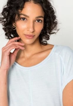 Opus Femme STALES T Shirt Basique Zen Blue -Opus Soldes Magasin d4451e43430c4162888b16083316d2fc