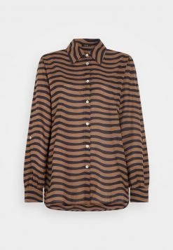 Opus Femme FUMINE LUCKY Chemisier Blue Shadow -Opus Soldes Magasin db74a7d7d4a041f89e958748f8397f46