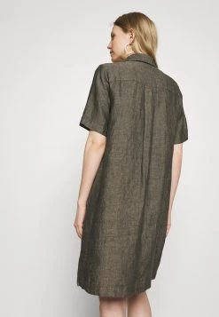 Opus Femme WELIKA Robe Chemise Black -Opus Soldes Magasin e780294499a64c70a6163d176d9aa59d