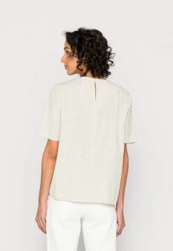 Opus FUNIFA CHECK Blouse Summer Pear Femme -Opus Soldes Magasin ead318956bc44dd298b6b1c85d6fe66c
