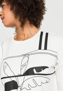 Opus SOCKNY PRINT T Shirt à Manches Longues Milk Femme -Opus Soldes Magasin f62128f556484532869db042f4f8a0d1
