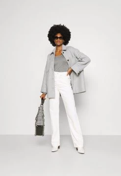 Opus SORANA T Shirt à Manches Longues Easy Grey Femme -Opus Soldes Magasin f9282373163b4655b26d3c54f564cfac