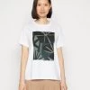 Opus Femme SMINA LUCKY T Shirt Imprimé White