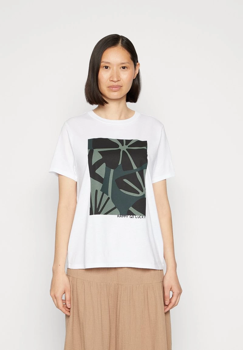 Opus Femme SMINA LUCKY T Shirt Imprimé White 3 Opus Femme SMINA LUCKY T Shirt Imprimé White